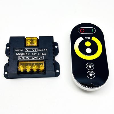 China Color Temperature LED Controller Dimmer DC 12V DC 24V Remote Control for sale