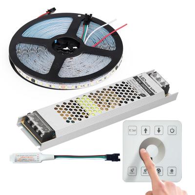 China 24V 2835 SMD Digital Pixel LED Strip Ws2811 With Controller Power for sale
