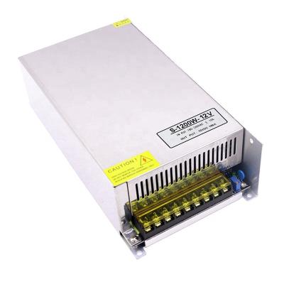 China 1200W DC Switching Power Supply 12V With Fan AC 220V To DC 12V Volt 100A for sale