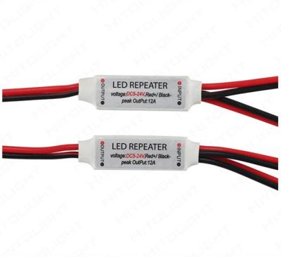 China Mini LED Amplifier 12V , RGB LED Repeater For Monochrome Light Strip for sale