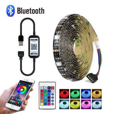 China TV Backlight LED RGB Strip Light 5V USB Colour Changing With Bluetooth Controller for sale
