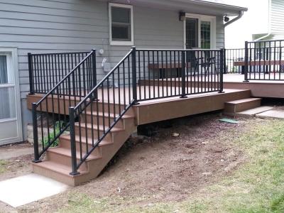 China Stainless Cable Metal Stairs Balustrade Balcony Railing Aluminium Fence for sale