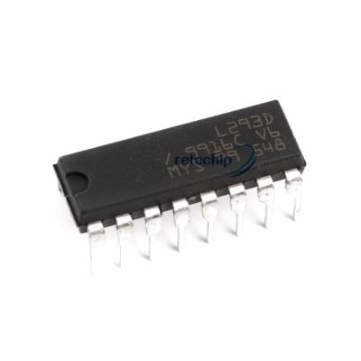 China Motor Driver IC L293D Driver IC Chips Driver Push Pull 4 Channel 4.5v To 36v Power for sale