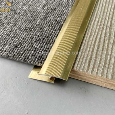 China Ajuste de aluminio de la alfombra del borde de Z, longitud de 3M de la tira de ribete de la teja de la alfombra en venta