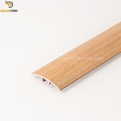 China Screw Fix Laminate Floor Threshold Strip , Wood Grain Metal Transition Strips for sale