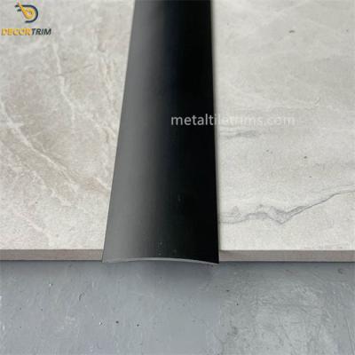 China Matt Black Aluminum Threshold Transition Strip Alloy 6063 Material for sale