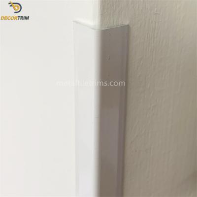 China Powder Coating Wall Edge Protection Strips , 15mm Wall Corner Edging Strip 1.1mm Thick for sale
