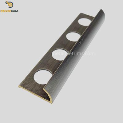 China Mill Finish Brass Tile Trim For Ceramic Edging Protection 2500mm Length for sale
