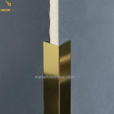 China Tile Edge Corner Trim Strips Tile Finishing Profile Anodized Metal for sale