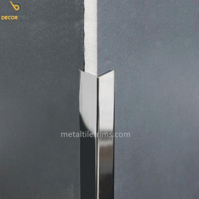 China Profile Aluminium For Tiles Wall Corner Protector Strips L Shaped Edge Trim à venda