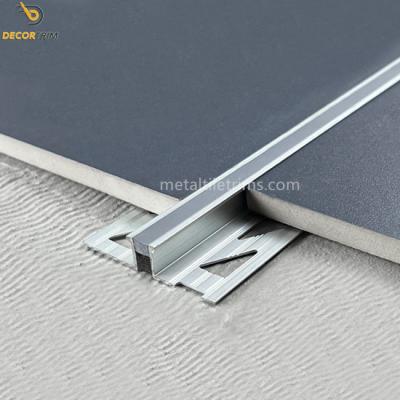 China Decorative Metal Edge Trim Expansion Joint Profile Chrome L Tile Trim for sale