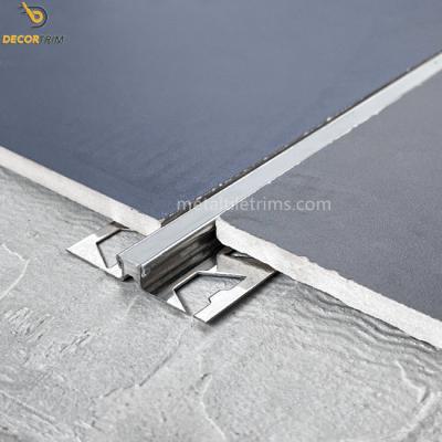 China Stainless Steel Tile Edge Trim Expansion Joint Profile 3000mm for sale