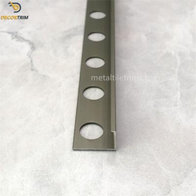 China Edge Trim Outside For Aluminium Tile Trim Cabinet Floor Decoration en venta