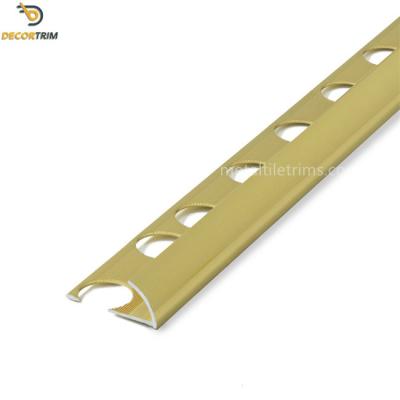 Китай Aluminium 6063 T5 Curved Tile Edge Trim Accessory Of Tile Trim 9.8mm продается