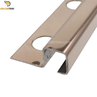 China Tile Profile Trim Stainless Steel SS304/201 Corner Piece Stainless Edges à venda