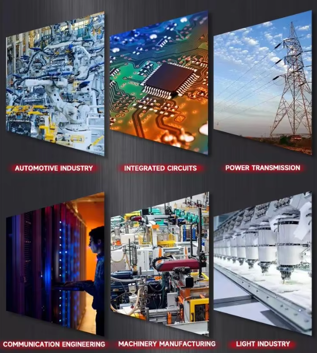 Copper cathode applications in electrical components