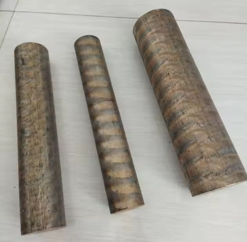 Close-up view of C83600 Cusn7 Bronze Hollow Bars surface finish