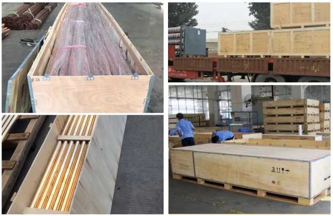Copper bonded earth rod shipping and packaging