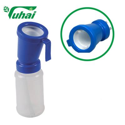 China Green Blue Teat Dip Cup 300ml Medicated Bath Cup Not Return Teat Dip For Goats for sale