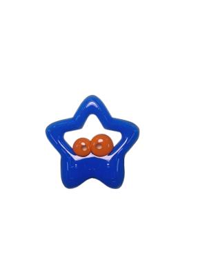 China Handheld Silicone Wrist Teether Starfish Ice Cream Phthalate Free With Size Is 8*7.3cm And Weight Is 38 Gram for sale