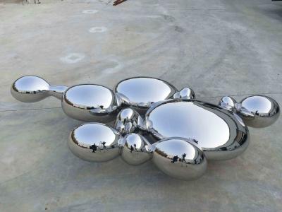 China Contemporary Large Abstract Sculpture , Stainless Steel Garden Ornaments Statues for sale