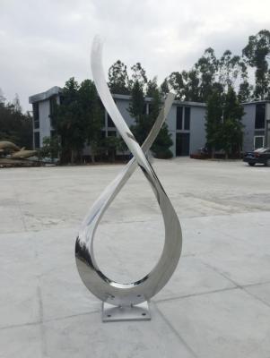 China Art Modern Abstract Sculpture Stainless Steel Mirror Polished Finishing for sale