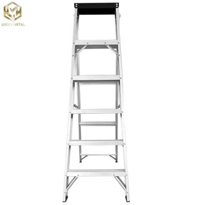 China Step Standing Aluminium Telescopic Ladder Extendable Single Side OEM for sale