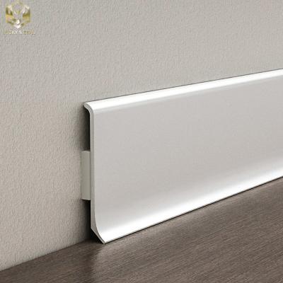 China Kitchen Aluminium Skirting Profile Baseboard Extrusions Trim for sale