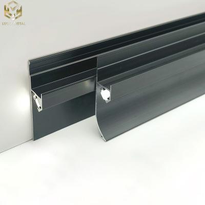 China Customized LED Aluminium Skirting Profile Board 60mm for sale