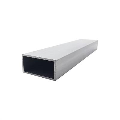 China Rectangle Slotted Extrusion Aluminum Profiles Section Tube for sale