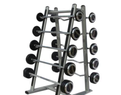 China rubber coated fixed barbells, dumbbells barbells, straight bar barbell set for sale