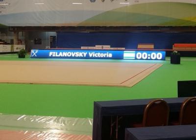 China 3840Hz  P6 Indoor Sports Perimeter Led Display Panel for Basketball Volleyball Game for sale