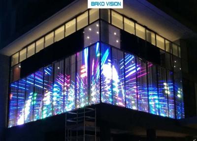 China Transparent Glass LED Screen Customized Indoor Outdoor Transparent LED Display Screen for Shopping Mall for sale