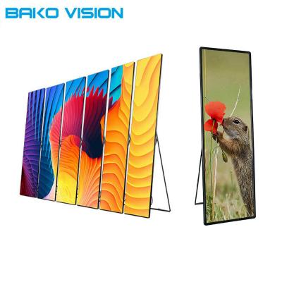 China Aluminum Backlit Poster Display Indoor Outdoor Ultralight P2.5 P3 For Advertising for sale