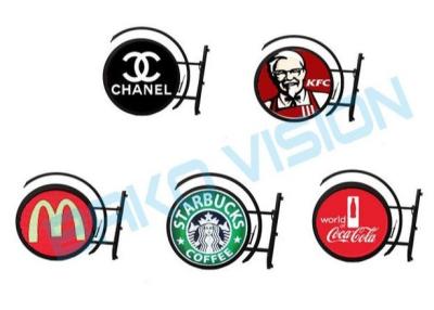 China IP68 Waterproof Round P4.68 Outdoor Led LOGO Display Signs for Brand Promotion for sale
