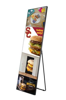 China Indoor LED Poster Shopping Malls Advertising Mirror Led Display , Hd Led Video Wall Screen P1.56 for sale