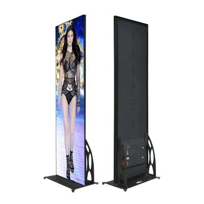 China Portable Indoor LED Poster Digital Screen New Intelligent Terminal Advertising Player for sale