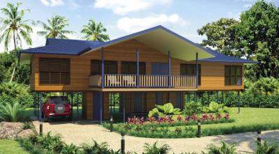 China Bali Prefabricated Wooden Houses / ETC Home Beach Bungalows For Holiday Living for sale