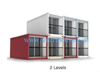 China Casas modulares do recipiente da casa pré-fabricada do ISO 40HQ, casas dos contentores da prova da água à venda