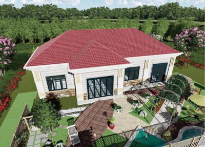 China Light Steel Frame Prefabricated Villas Well Insulated Two Story Modern Design Homes for sale