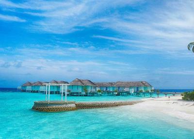 China Belize / Maldives Overwater Bungalow With Light Steel , Over The Water Bungalows for sale