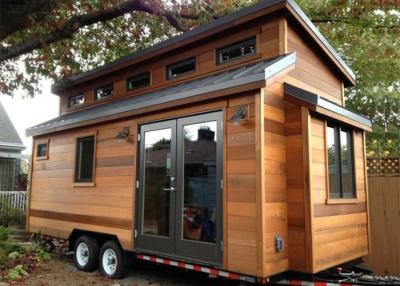 China Mobile Prefab Light Steel Tiny House With Wheels Kit Home In AU/EU/US Standard for sale