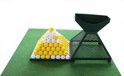 China Golf ball loaded metal code softball towers funnel of golf equipment Pyramid code ball dev for sale