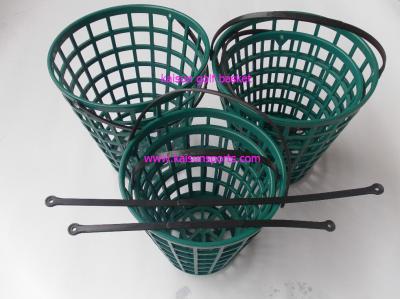 China golf basket , plastic golf basket , green plastic golf basket for sale