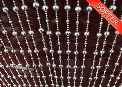 China Sliver hanging plastic bead chain curtain for room decor for sale