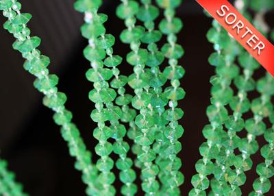 China Green acrylic bead chain curtain for room decor for sale