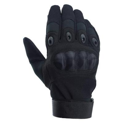 China Hard Knuckle Military Protective Equipment Glove Polyurethane Black Khaki Army Green for sale