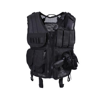 China Zipper Adjustable Quick Draw Tactical Vest 1.5KG 100% Polyester Outdoor Tactical Gear for sale