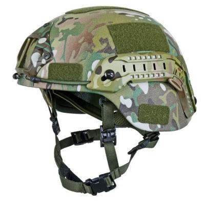 China UHMW PE Fiber Ballistic Helmet Camouflage Bulletproof Military Helmet for sale