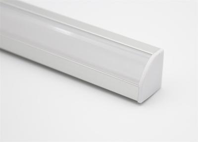 China V Shape LED Aluminum Profile Diffuser 19 * 19mm For LED Showcase Lighting for sale